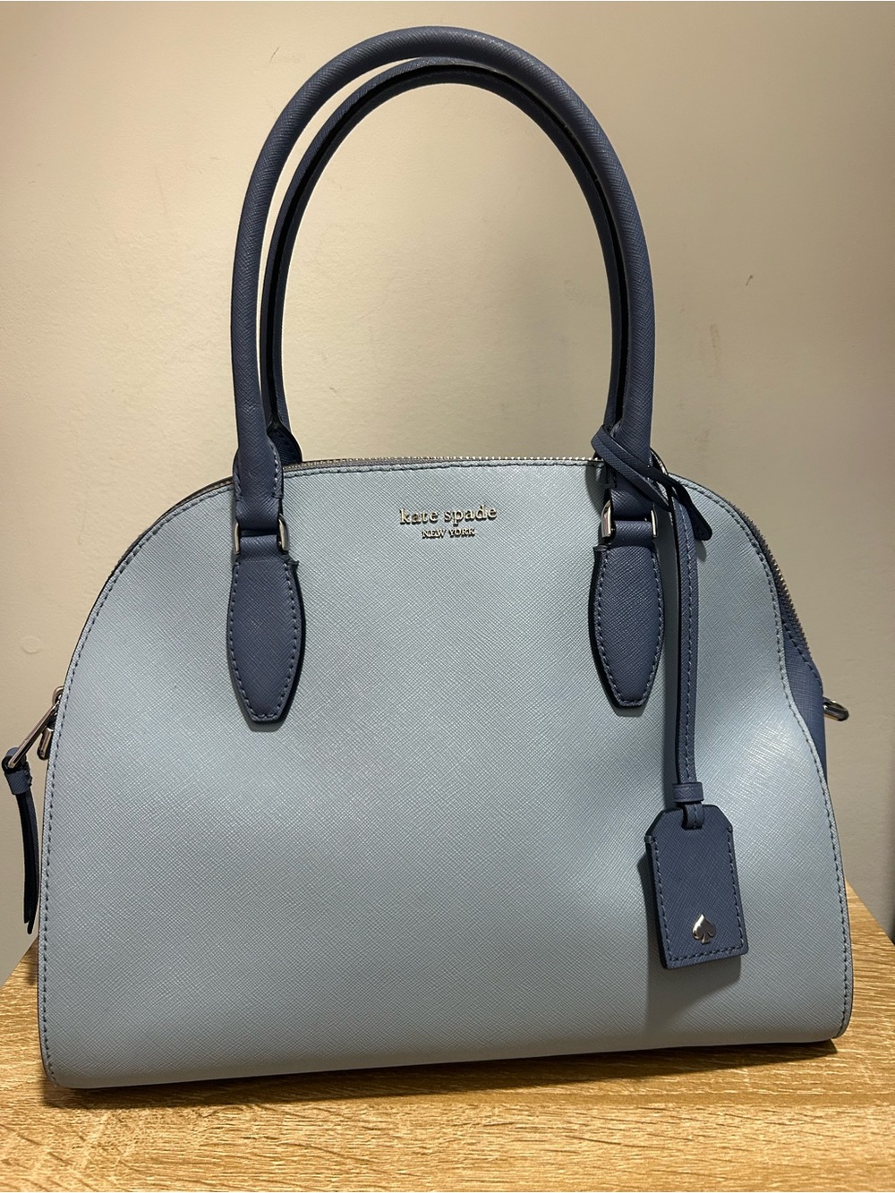 kate Spade New York Reiley Color blockBlue Dome Satchel